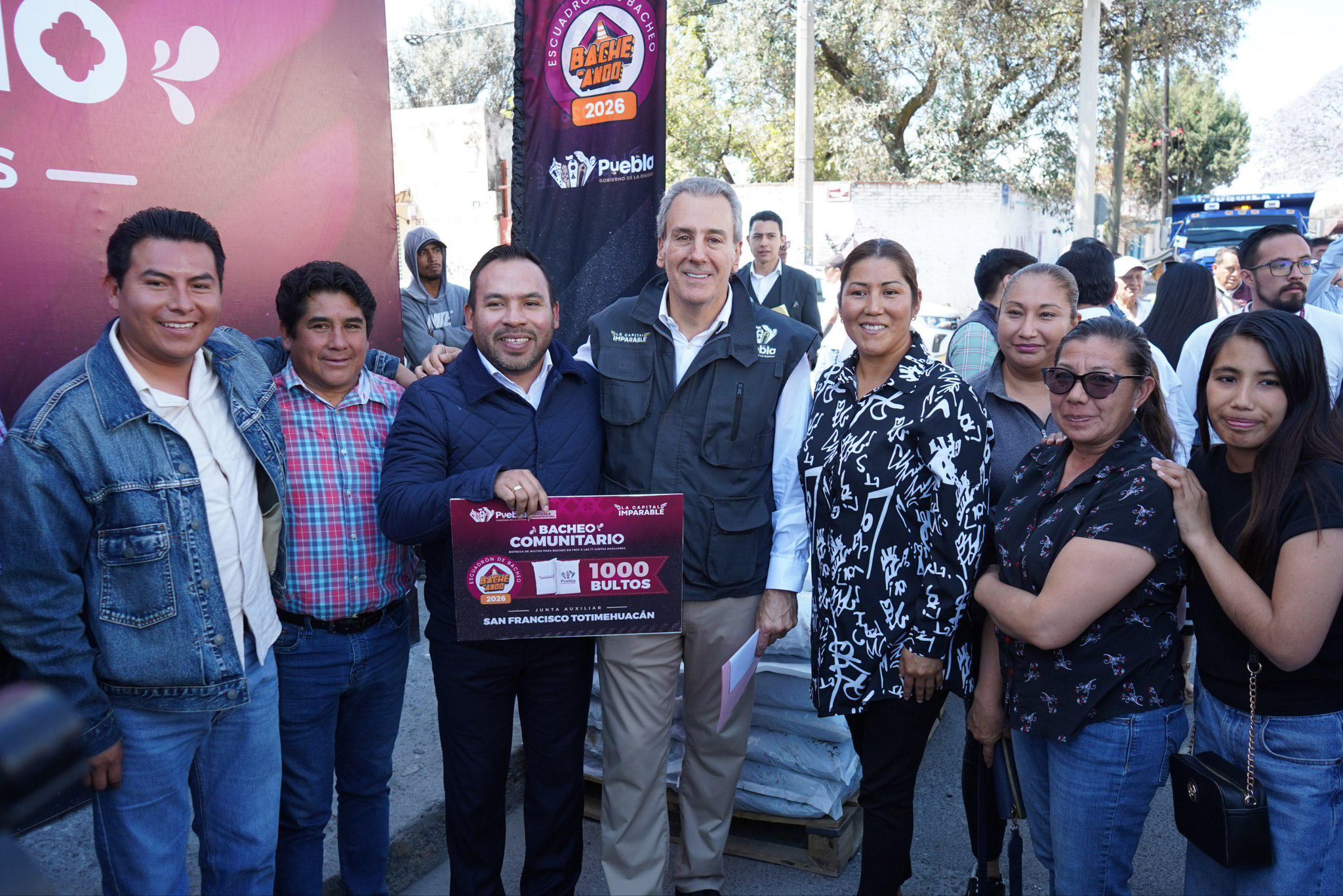 Pepe Chedraui inicia campaña Bacheando Puebla 2026 en 17 juntas auxiliares